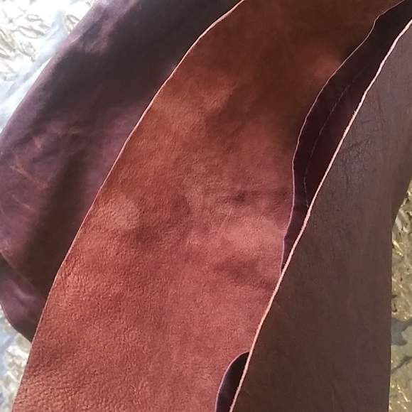 SOLD. Organic John Patrick Distressed Leather Skirt - Picture 13 of 16